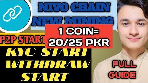 NIVO CHAIN NEW MINING APP WITHDRAW START KYC START COMPLETE GUIDE 