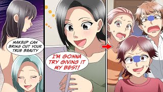 Karin learns how to do makeup from her daughter and mother... [Manga Dub]