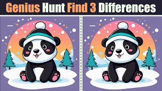Spot The Difference : Genius Hunt - Find 3 Differences | Find The Difference #94