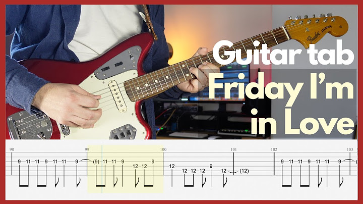 Friday I’m in Love Guitar version - Guitar performance video thumbnail