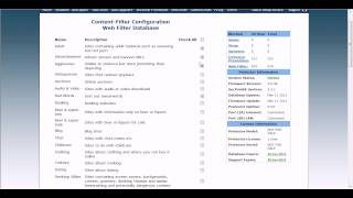 Protector UTM Web Filter Database
