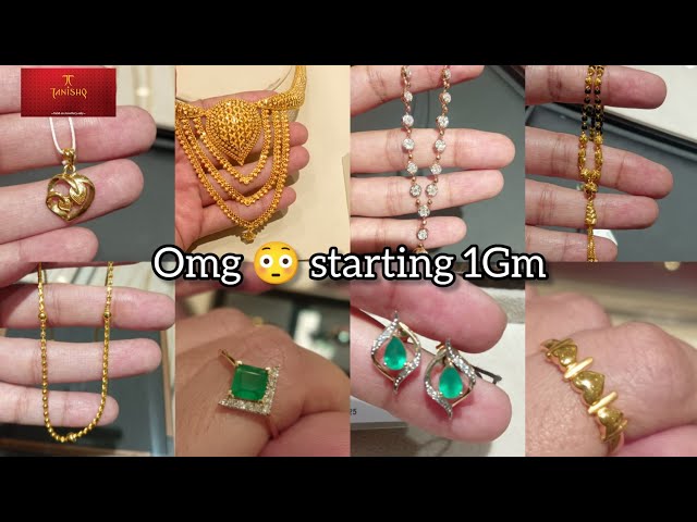 JUST 0.85Gm/Rs.5000😱 Start Tanishq Gold Pendent Design with  price!#goldpendent #tanishq - YouTube