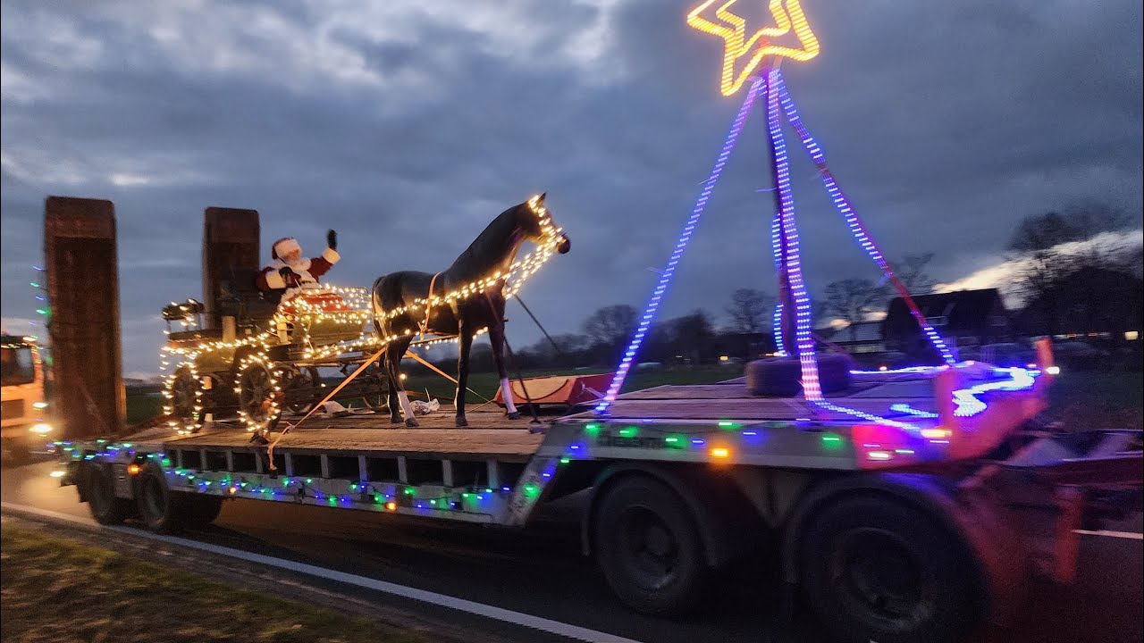 Ostfriesland LKW Weihnachts-Korso 2024 zm Riepster Lüchtermarkt, Westerende, Bangstede, Ochtelbur