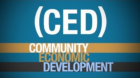 Community Economic Development: It