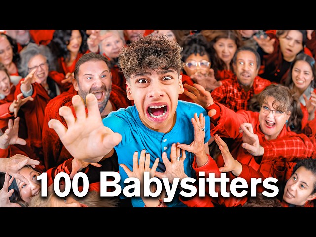I Survived 100 Babysitters in 24 Hours! class=