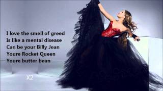 Miley Cyrus - Rocket Queen /\ Lyrics On A Screen