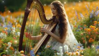 Relaxing Harp music 🌸 Mysterious Fantasy Music 🌸 Healing Harp Music for Deep Sleep and Meditation