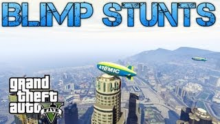 Grand Theft Auto V Challenges | BLIMP STUNTS | PS3 HD Gameplay