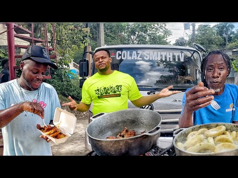 @Colazsmithtv visited‼️while we were cooking fricassee chicken w dumplings 