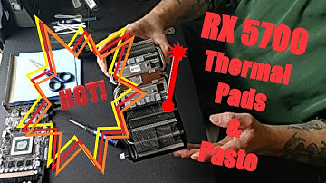 RX 5700 Thermal Pads & Paste Test - Live!!