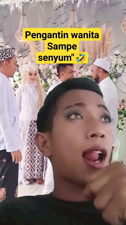 Terpesona sampe pengantin wanitanya senyum