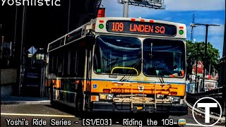 Inside on a Hybrid! | Yoshi's Ride Series {S1-E03} - Riding the 109 🚌 - {MBTA}