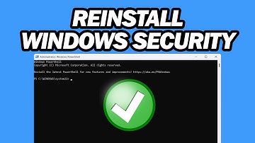 How to Reinstall Windows Security in Windows 11 | Step by Step