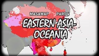 Masaman's 2021(2) Ethno-Racial Map of the World (Part 4: Eastern Asia & Oceania)