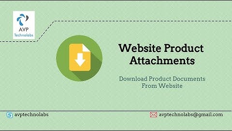 Odoo: Website Product Attachments  | Product Attachment in Odoo Website  |  Odoo Website Attachments