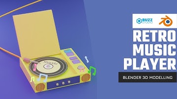 Retro Music Player Modelling in Blender 3D