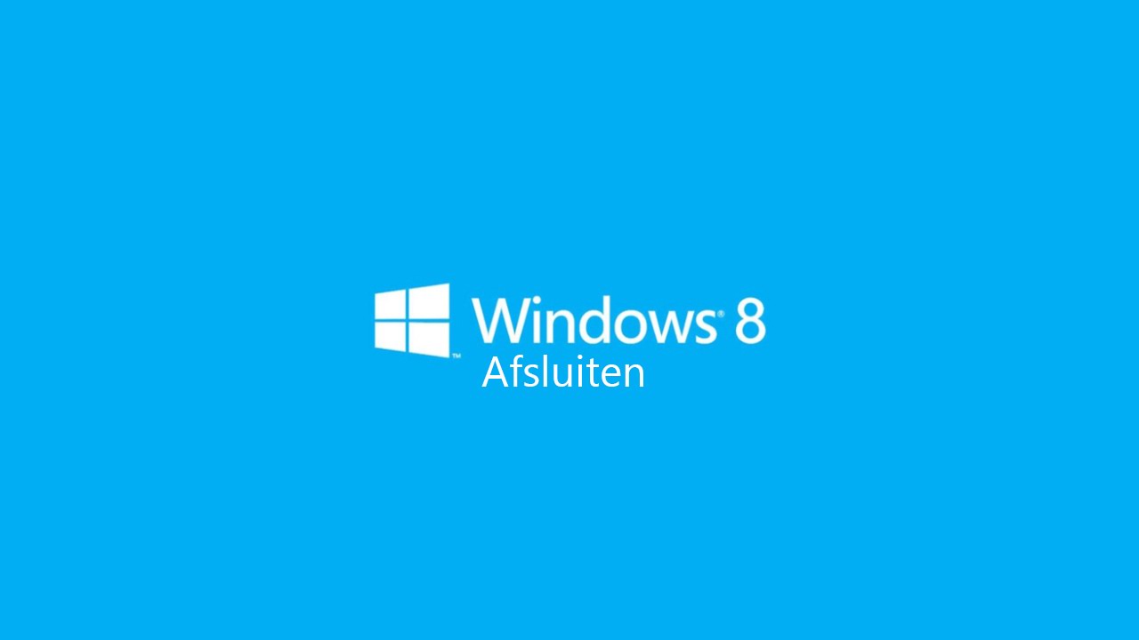 Windows 8 afsluiten: 4 manieren om Windows 8 af te sluiten - YouTube