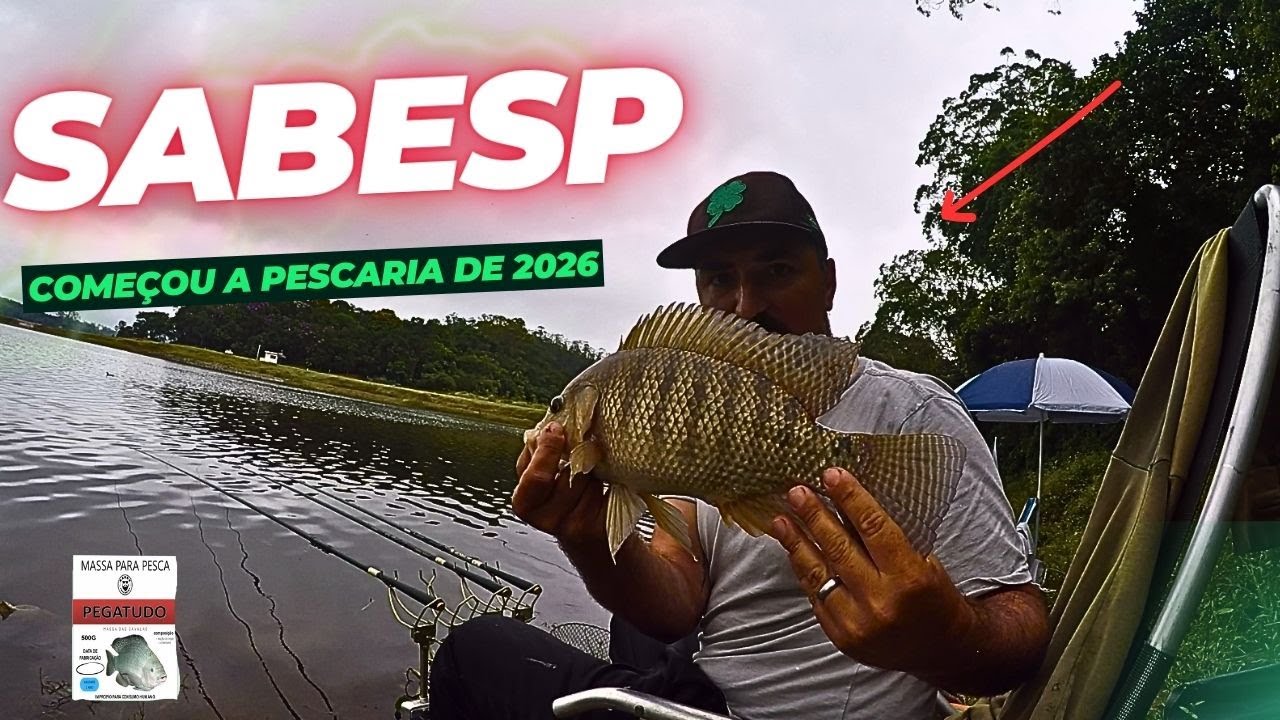 VOLTEI NA SABESP E JA ACERTEI TILAPIA GRANDE