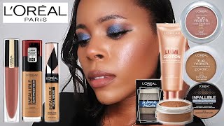 FULL FACE OF L'OREAL MAKEUP | FIRST IMPRESSIONS + REVIEW | True Match & Infallible | Jaay Natasha