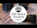 BUILD WOOD STOVE BRICK HEARTH- Alaska DIY