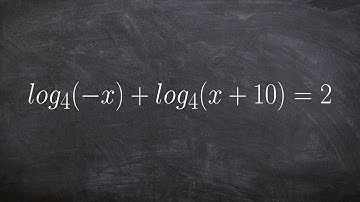 Tutorial - Solving logarithmic equations ex 15, log4(-x)+log4(x+10)=2