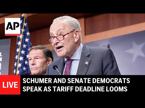 LIVE: Chuck Schumer and Senate Democrats speak as Trump’s tariff deadline looms Episode cover