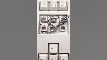 #satisfying #asmr  Keyboard #cleaning  | 1 Year of Dust Removed!