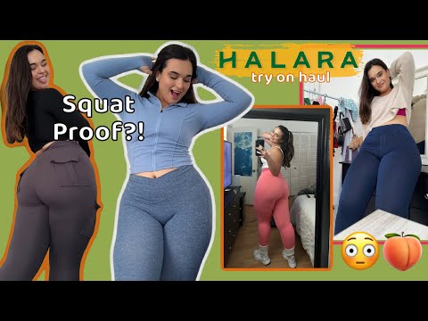TESTING HALARA LEGGINGS! Are They Squat Proof?! | Curvy Try On Haul