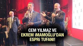 Cem Yılmaz Ve Ekrem İmamoğlunun Karşılıklı Esprileri Davetlilere Kahkaha Attırdı