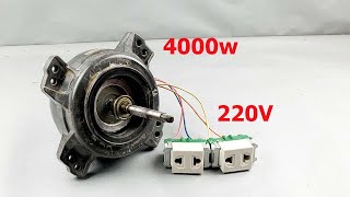 Amazing I Turn motor Fan into 220v electric Generator 100%