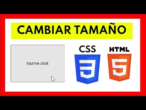 Cómo Cambiar el TAMAÑO de un BOTÓN con HTML y CSS - YouTube