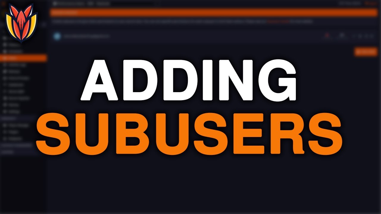 How to Add Subusers (DuckPanel)