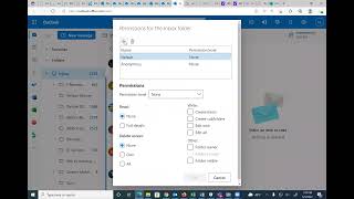 Sharing Outlook folder or inbox permission screenshot 3