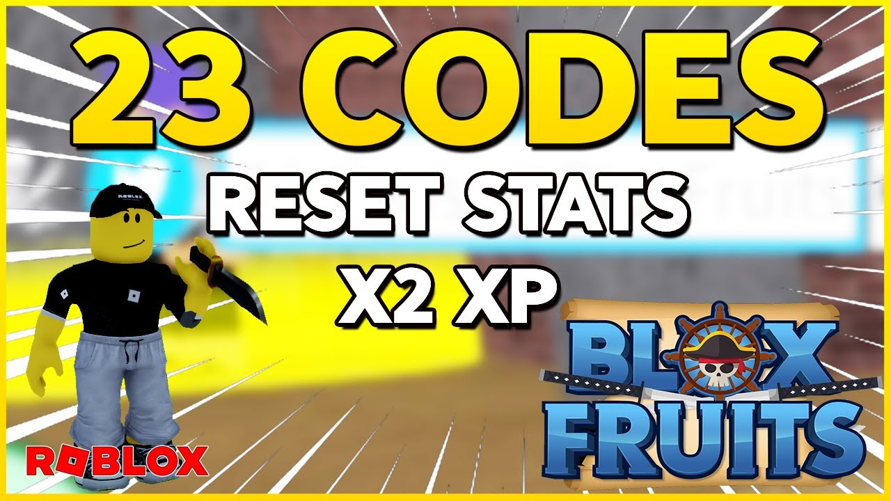 🔥ALL Codes for RESET STATS and X2 XP 🔥23 CODES for BLOX FRUITS