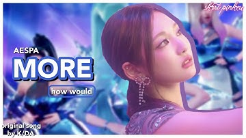 how would AESPA sing "More" by K/DA? | line distribution