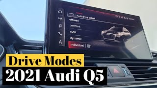 Drive Modes of the 2021 Audi Q5 | Audi Drive Select