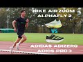 Nike air zoom alphafly next 2 vs adidas adizero adios pro 3  la meilleure paire marathon 2023 