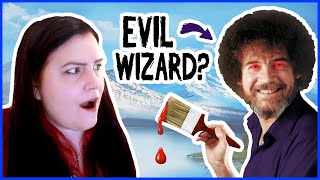 bob ross easy painting evil tutorial wizard