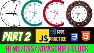 HTML CSS JavaScript Project in Hindi | Clock Part-2 #htmlcss #javascript Information