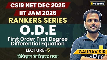 First Order First Degree Differential Equation | ODE Lecture 5 | Ranker Series for CSIR NET & JAM