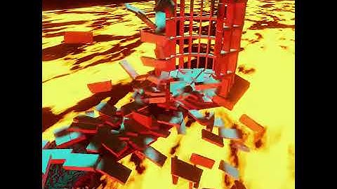 Domino tower | blender rigid body | blender physics | blender simulation