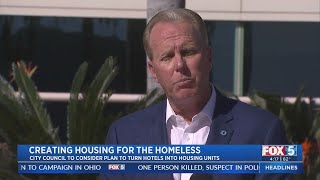 City Council To Vote Tuesday On Buying Hotels For Homeless Housing