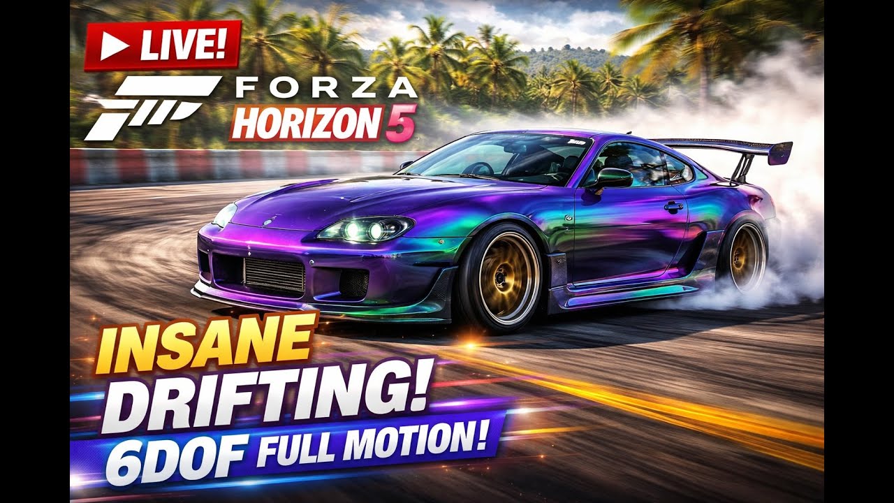Forza Horizon 5 in the 6DOF motion rig - Vertical - YouTube