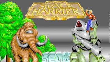 Space Harrier (Sega 1985)  Attract Mode 60fps