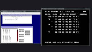 Playing back an old Sonic 2 MIDI in GEMS (hill_top_zone_sonic_2.mid)
