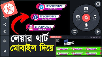 How to Social Media Lower Third Make on Pixellab and KineMaster | iTecH Voice