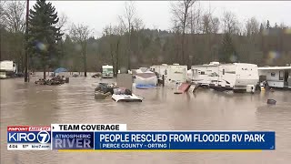 People rescued from RV park flooding in WA