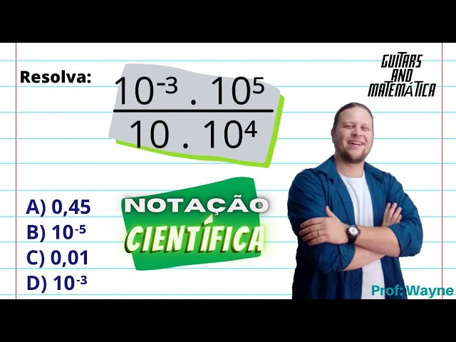 Potenciação de Notação Científica online exercise for