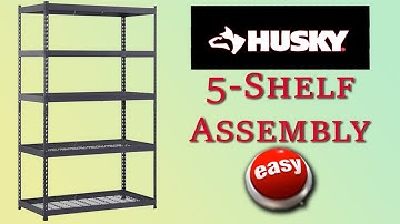Quick and Easy Husky 5-Shelf Steel Shelving Assembly