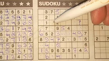 (#639) Three Stars Sudoku puzzle. Bonus Extra edition.04-11-2020 Extra part 3 of 6